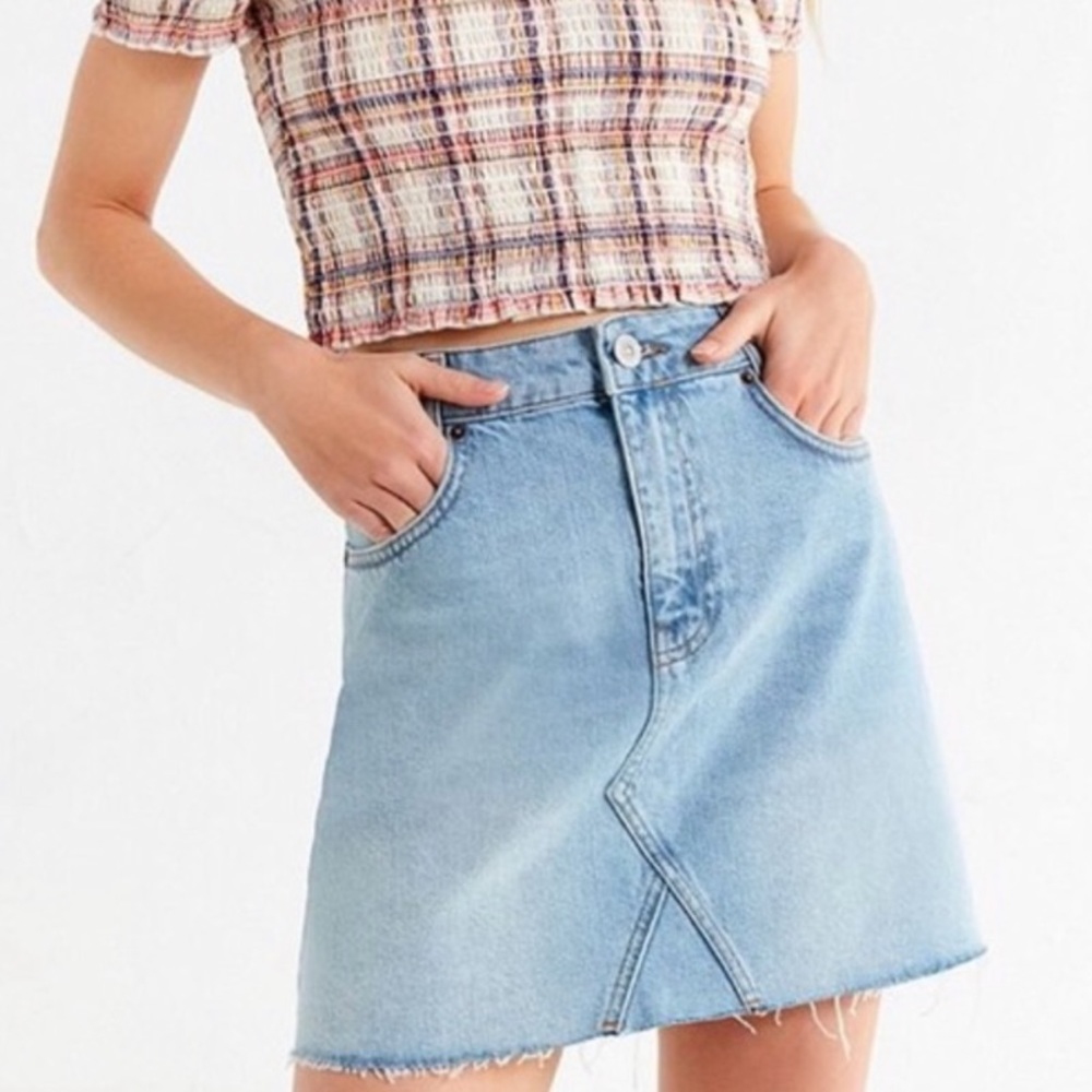 Urban Outfitter BDG light wash denim skirt